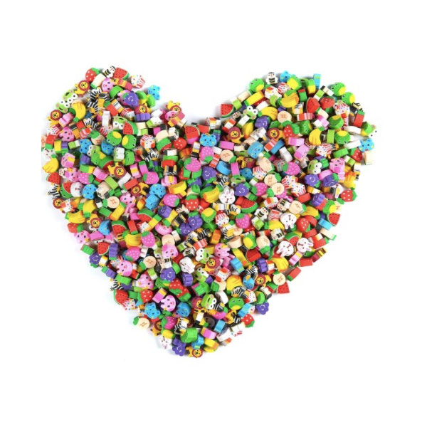 Pulchra plumbum Eraser cum confusa colore 3D Earsers
