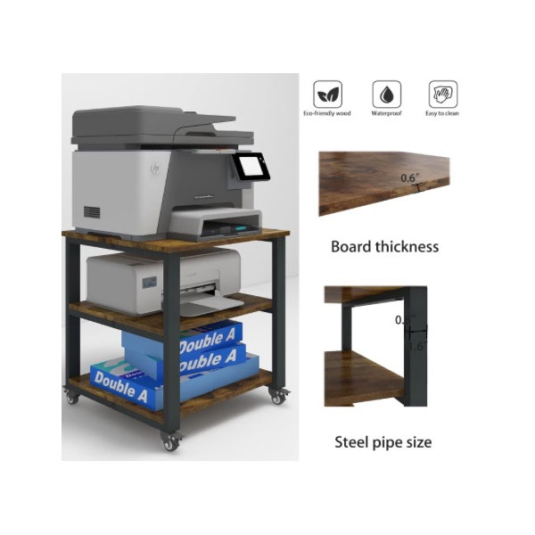 Officium Tabulatum-Stans Rack in Currus