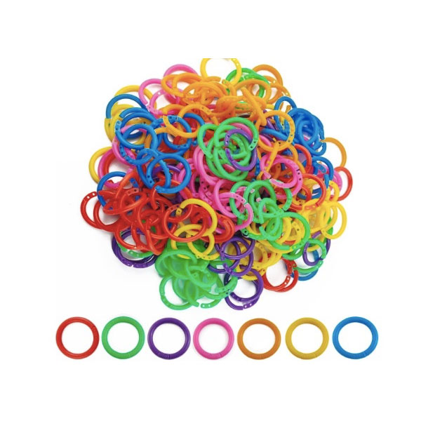 Round Shape Plastic Solve Leaf Book Ring